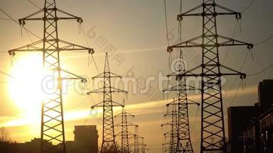 高压电力电缆的电气支撑.. 能源工业。 电力的生产、分配和传输